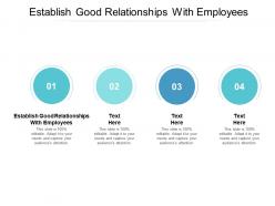 Establish good relationships with employees ppt powerpoint presentation infographics example file cpb