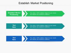 Establish market positioning ppt powerpoint presentation layouts templates cpb