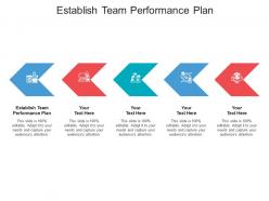Establish team performance plan ppt powerpoint presentation professional example cpb