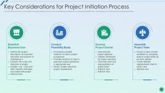 Establishing Plan For Successful Project Management Key Considerations For Project Initiation
