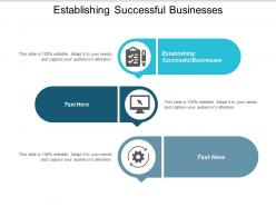 Establishing successful businesses ppt powerpoint presentation icon diagrams cpb