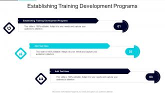 Establishing Training Development Programs In Powerpoint And Google Slides Cpb