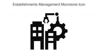 Establishments Management Monotone Icon In Powerpoint Pptx Png And Editable Eps Format