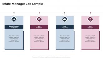Estate Manager Job Sample In Powerpoint And Google Slides Cpb