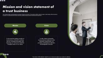 Estate Planning Business Plan Mission And Vision Statement Of A Trust Business BP SS