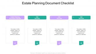 Estate Planning Document Checklist In Powerpoint And Google Slides Cpb