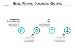 Estate planning documents checklist ppt powerpoint presentation pictures styles cpb