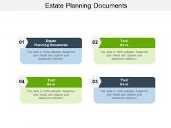 Estate planning documents ppt powerpoint presentation outline pictures cpb