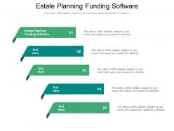 Estate planning funding software ppt powerpoint presentation infographics examples cpb