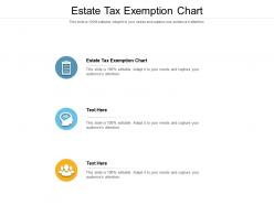 Estate tax exemption chart ppt powerpoint presentation file professional cpb