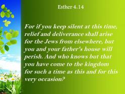 Esther 4 14 the jews will arise from another powerpoint church sermon
