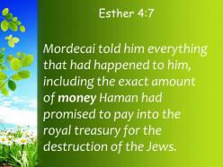 Esther 4 7 the destruction of the jews powerpoint church sermon