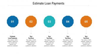 Estimate loan payments ppt powerpoint presentation model show cpb