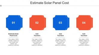 Estimate Solar Panel Cost Ppt Powerpoint Presentation Summary Graphics Design Cpb