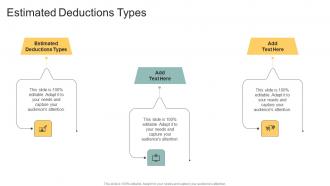 Estimated Deductions Types In Powerpoint And Google Slides Cpb