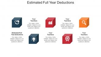 Estimated full year deductions ppt powerpoint presentation model example topics cpb