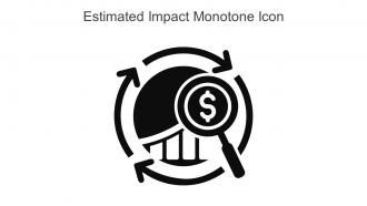 Estimated Impact Monotone Icon In Powerpoint Pptx Png And Editable Eps Format