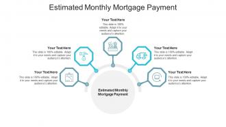 Estimated monthly mortgage payment ppt powerpoint presentation infographics cpb