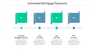 Estimated mortgage payments ppt powerpoint presentation summary portfolio cpb