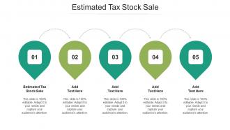 Estimated Tax Stock Sale Ppt Powerpoint Presentation Gallery Smartart Cpb