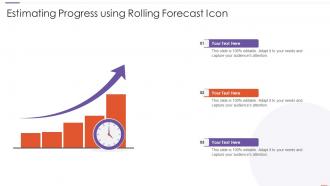 Estimating Progress Using Rolling Forecast Icon