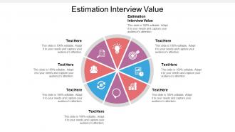 Estimation interview value ppt powerpoint presentation show design inspiration cpb