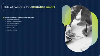Estimation Model IT Powerpoint Presentation Slides V Visual Customizable