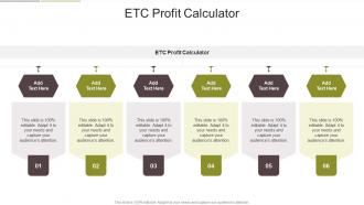 ETC Profit Calculator In Powerpoint And Google Slides Cpb