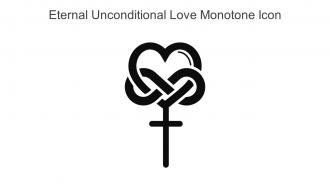 Eternal Unconditional Love Monotone Icon In Powerpoint Pptx Png And Editable Eps Format