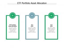 Etf portfolio asset allocation ppt powerpoint presentation pictures mockup cpb