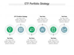 Etf portfolio strategy ppt powerpoint presentation pictures designs download cpb