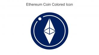 Ethereum Coin Colored Icon In Powerpoint Pptx Png And Editable Eps Format