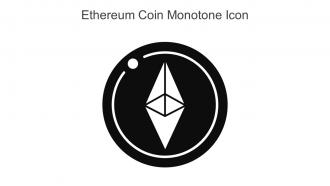 Ethereum Coin Monotone Icon In Powerpoint Pptx Png And Editable Eps Format