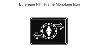 Ethereum NFT Frame Monotone Icon In Powerpoint Pptx Png And Editable Eps Format