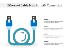 Ethernet cable icon for lan connection