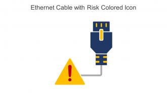 Ethernet Cable With Risk Colored Icon In Powerpoint Pptx Png And Editable Eps Format