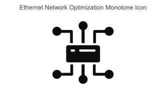 Ethernet Network Optimization Monotone Icon In Powerpoint Pptx Png And Editable Eps Format