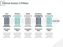 Ethical action 5 pillars knowledge pillar ppt powerpoint presentation file clipart images