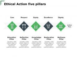Ethical action five pillars excellences ppt powerpoint presentation layouts format