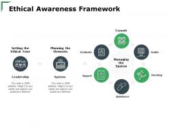 Ethical awareness framework system ppt powerpoint presentation layouts icons