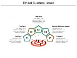 Ethical business issues ppt powerpoint presentation outline portrait cpb