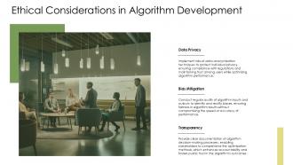Ethical Considerations In Algorithm Development Faster Convergence PPT Slides ST AI SS