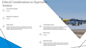 Ethical Considerations In Hypersonic Aviation PPT PowerPoint ST AI SS