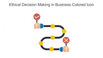 Ethical Decision Making In Business Colored Icon In Powerpoint Pptx Png And Editable Eps Format