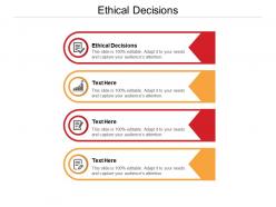 Ethical decisions ppt powerpoint presentation styles grid cpb