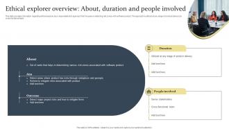 Ethical Explorer Overview About Duration And People Involved Ethical Tech Governance Playbook