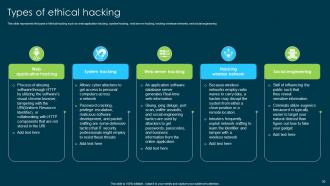 Ethical Hacking And Network Security Powerpoint Presentation Slides Visual Customizable