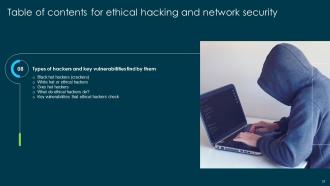 Ethical Hacking And Network Security Powerpoint Presentation Slides Graphical Customizable