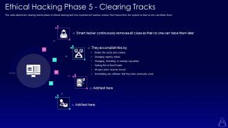 Ethical hacking phase 5 clearing tracks ppt powerpoint presentation visual aids summary
