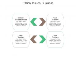 Ethical issues business ppt powerpoint presentation summary influencers cpb